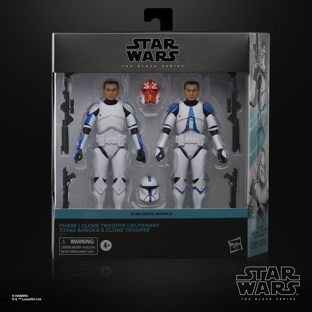 Hasbro Star Wars The Black Series, Clone Trooper Lieutenant e 332o Clone Trooper di Ahsoka