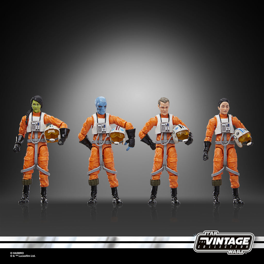 Star Wars The Vintage Collection X-Wing Pilot 4-Pack - Presale