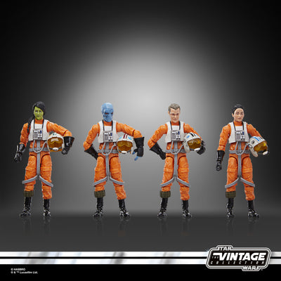 Star Wars La colección Vintage,  Pack de 4 pilotos de X-Wing