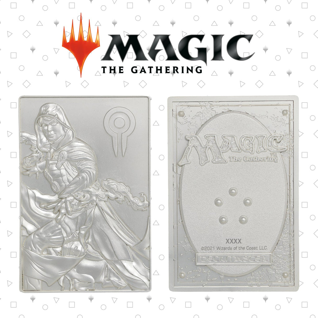 Magic the Gathering Plaque de collection Jace Beleren édition limitée en métal plaqué argent .999 