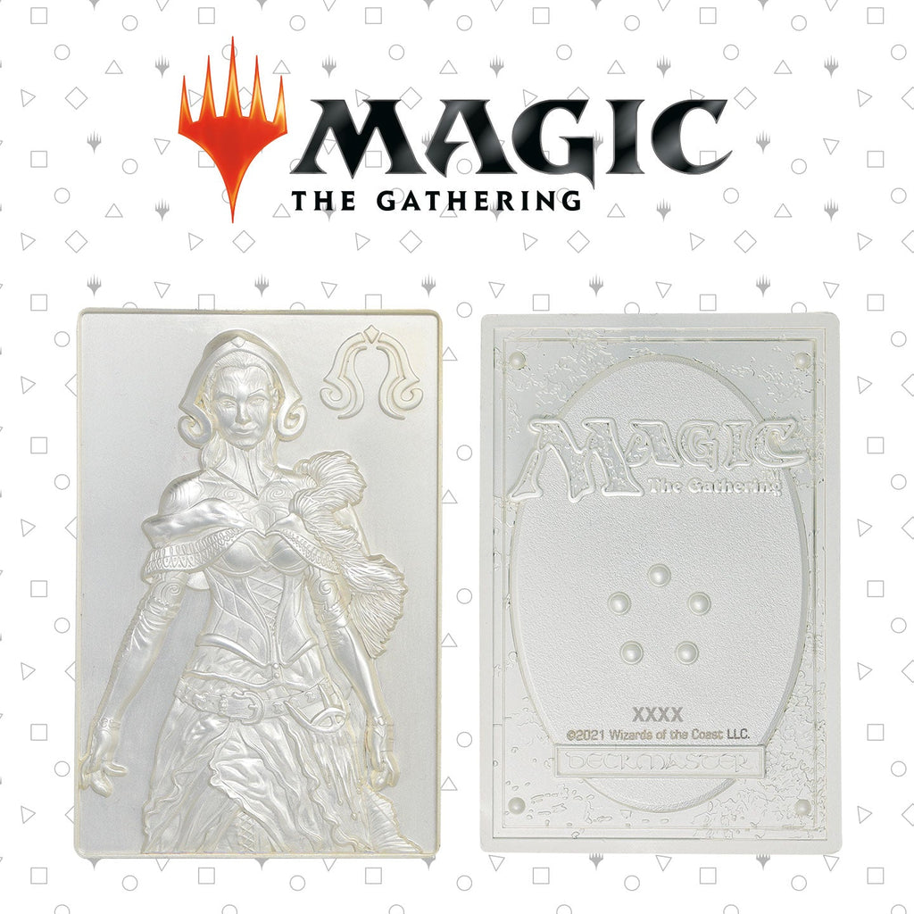 Magic the Gathering Plaque de collection Liliana édition limitée en métal plaqué argent .999 