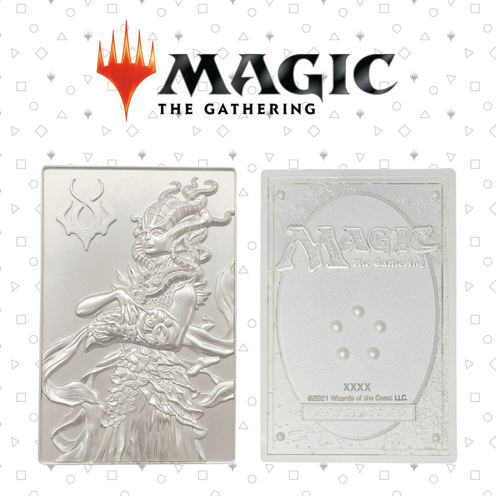 Magic the Gathering Plaque de collection Vraska édition limitée en métal plaqué argent .999 