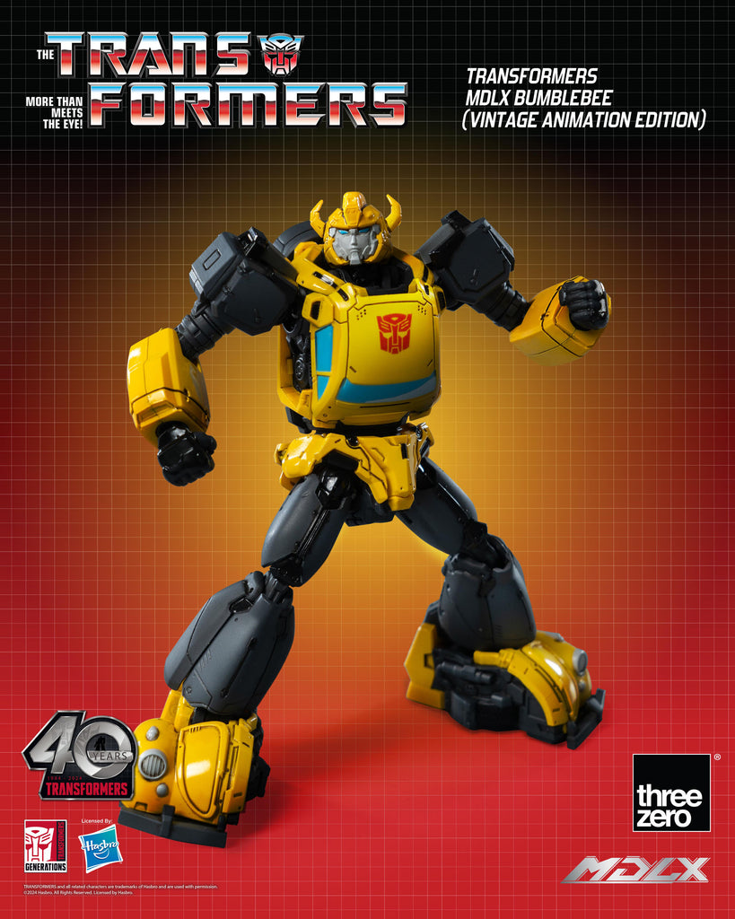 Transformers MDLX, action figure di Bumblebee (Vintage Animation Edition), 12 cm
