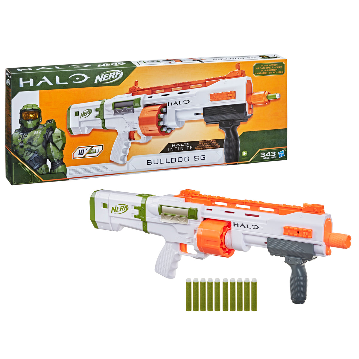 Nerf Announces Halo Infinite Mangler and Bulldog SG Blasters With DLC
