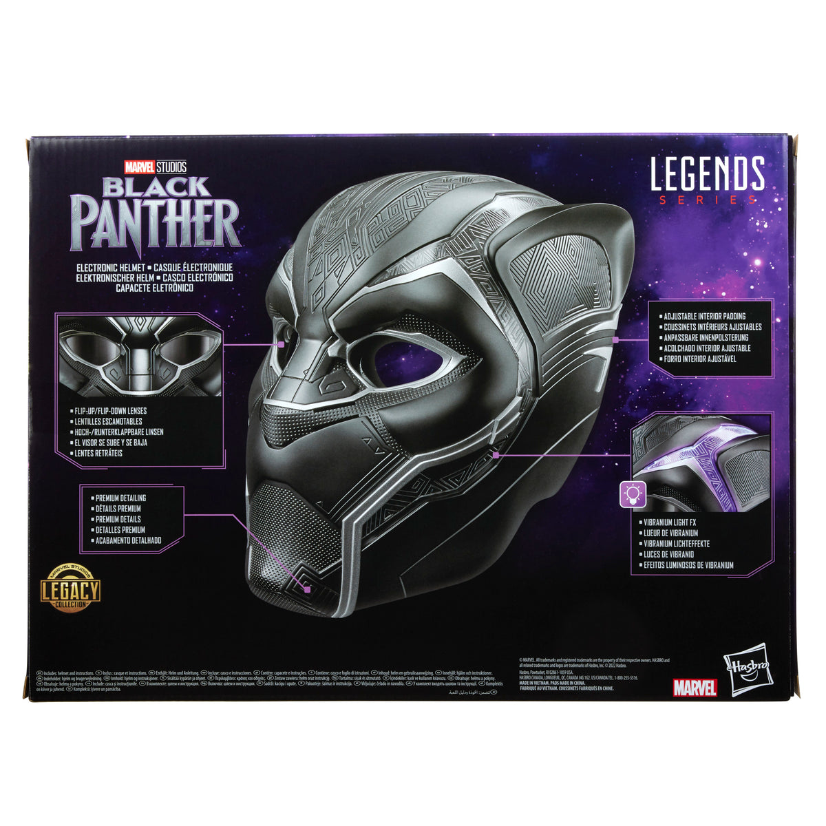 Marvel Legends Series Black Panther Electronic Role Play Helmet – Hasbro  Pulse - EU