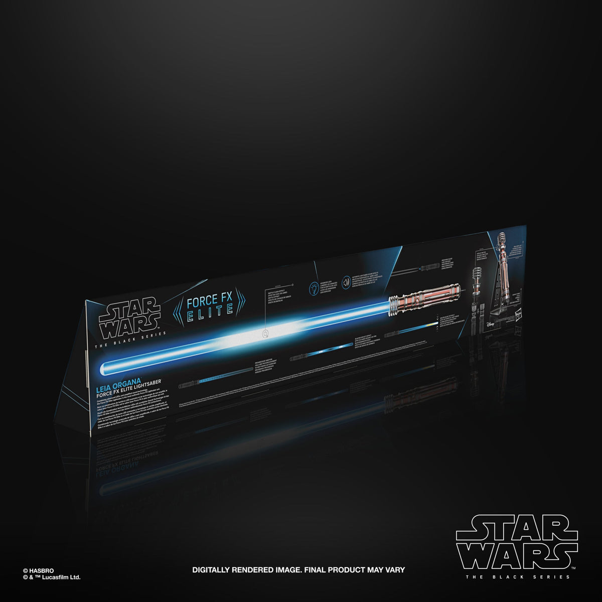 Star Wars: The Black Series - Sable Láser Force FX ~ Leia Organa - Blue  Star Import