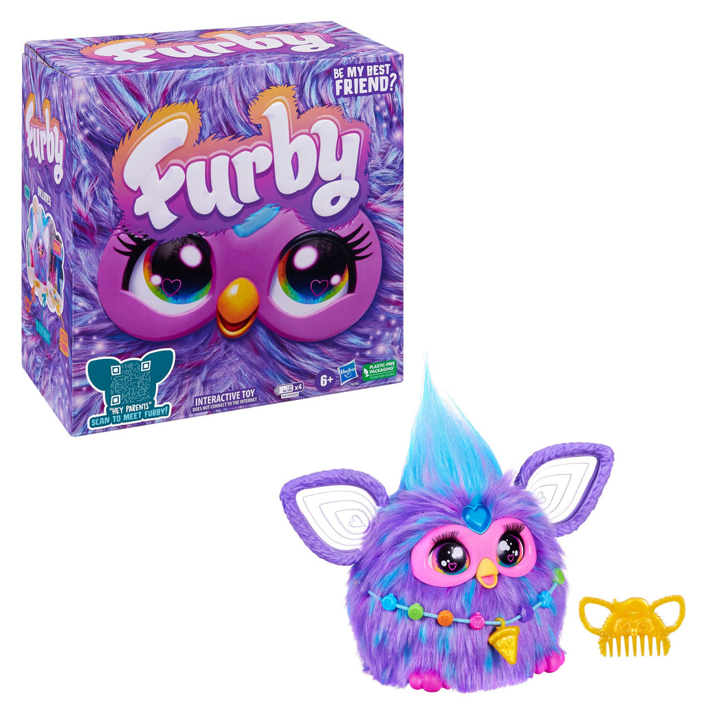 Furby, Juguete interactivo de peluche de color lila