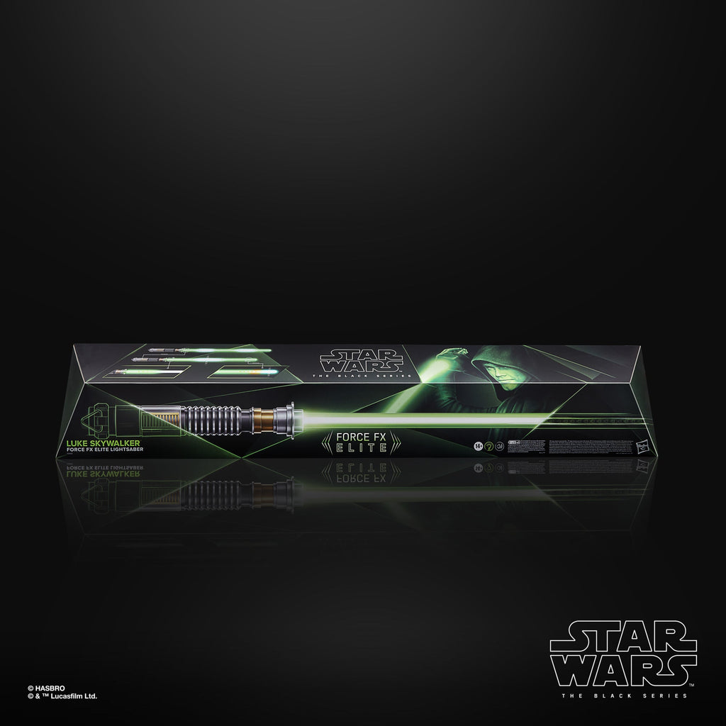 Star Wars The Black Series Luke Skywalker - Sable de luz electrónico Force FX Elite