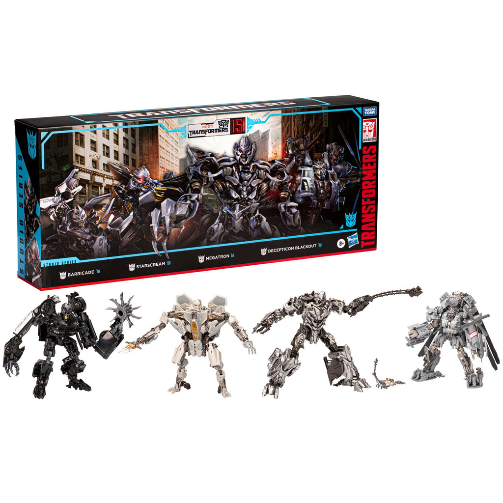 Transformers Studio Series, confezione multipla con Decepticon per il 15° anniversario del primo film 