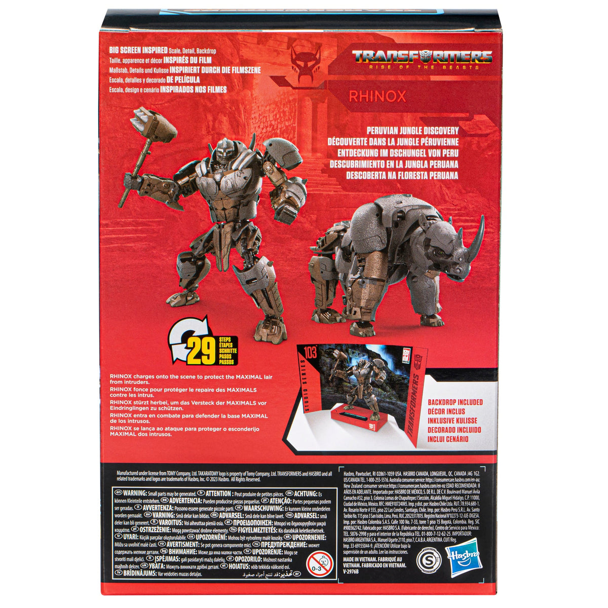 Transformers Studio Series Voyager 103 Rhinox Converting Action Figure  (6.5”) 