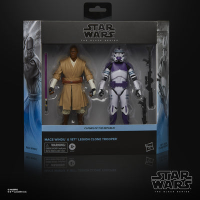 Star Wars The Black Series Mace Windu & Clone Trooper - Presale